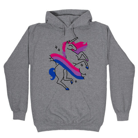 Unicorn Bi Pride  Hooded Sweatshirt