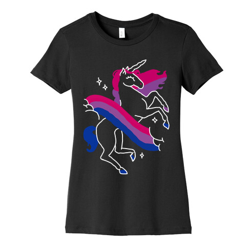 Unicorn Bi Pride  Womens T-Shirt