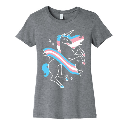 Unicorn Trans Pride  Womens T-Shirt