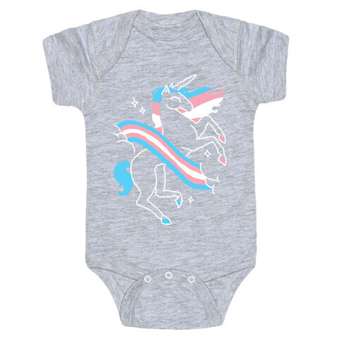 Unicorn Trans Pride  Baby One-Piece