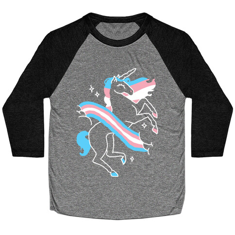 Unicorn Trans Pride  Baseball Tee