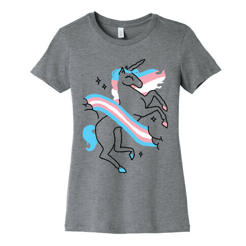 Unicorn Trans Pride  Womens T-Shirt