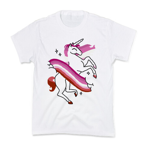 Unicorn Lesbian Pride  Kids T-Shirt