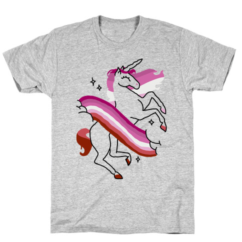 Unicorn Lesbian Pride  T-Shirt