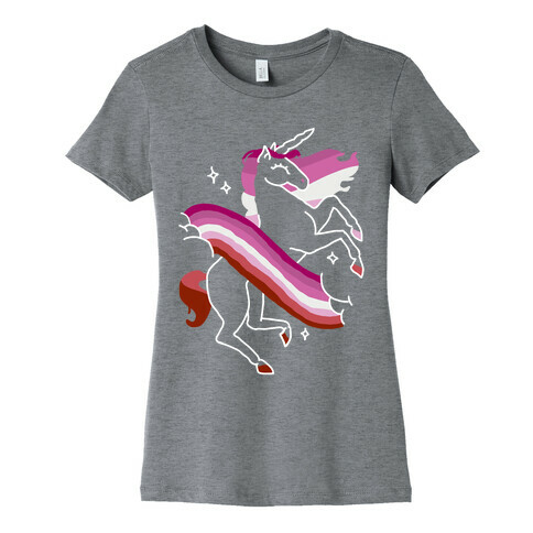 Unicorn Lesbian Pride  Womens T-Shirt