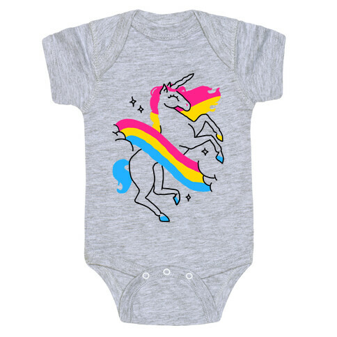 Unicorn Pan Pride  Baby One-Piece