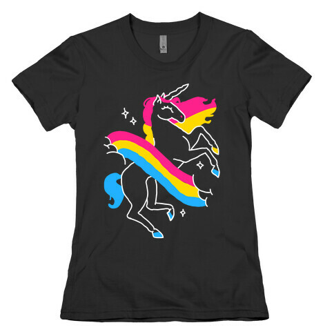 Unicorn Pan Pride  Womens T-Shirt