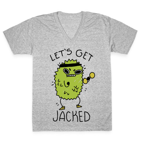 Let's Get Jacked Fruit V-Neck Tee Shirt