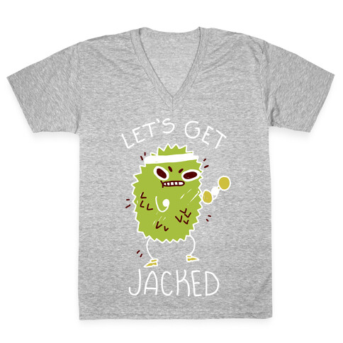 Let's Get Jacked Fruit V-Neck Tee Shirt