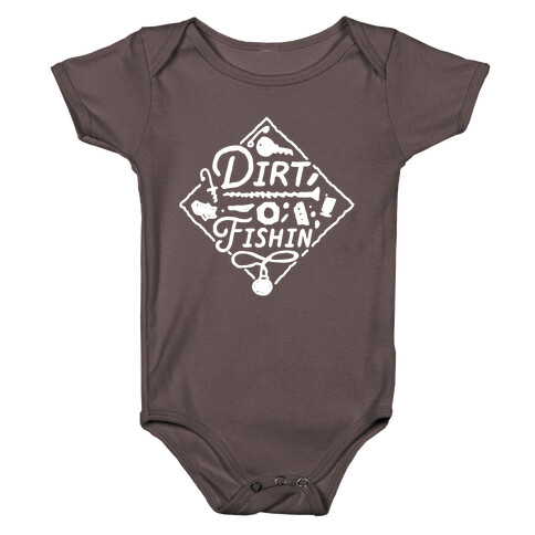 Dirt Fishin'  Baby One-Piece