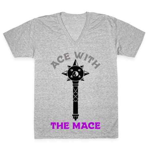 Ace with the Mace V-Neck Tee Shirt