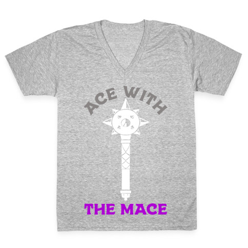 Ace with the Mace V-Neck Tee Shirt