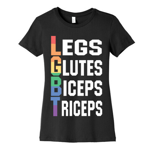 LGBT fitness Womens T-Shirt