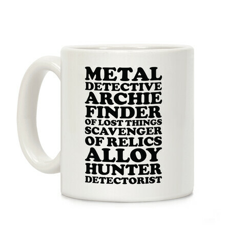 Metal Detective Archie Finder Of Lost Things Coffee Mug