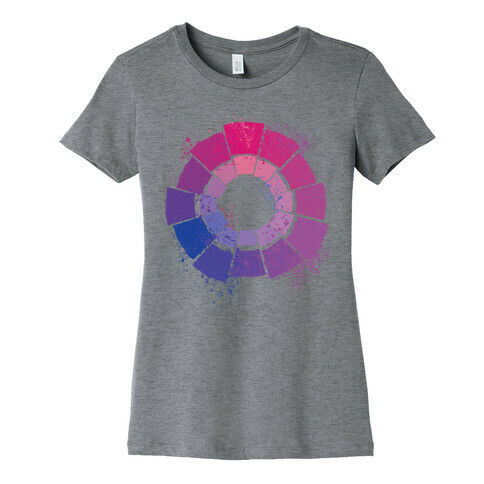 Bi Pride Color Wheel Womens T-Shirt