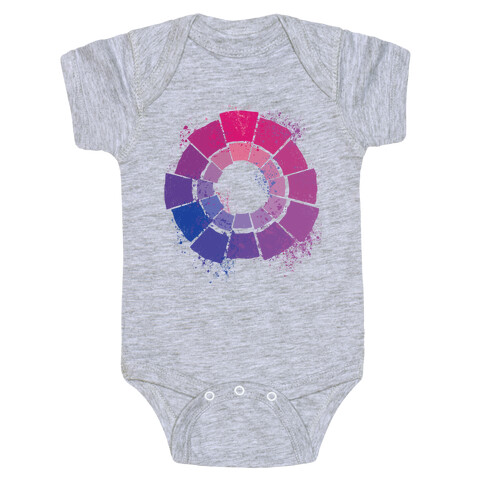 Bi Pride Color Wheel Baby One-Piece