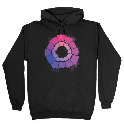 Bi Pride Color Wheel Hooded Sweatshirt