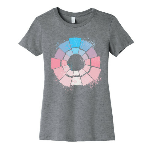 Trans Pride Color Wheel Womens T-Shirt