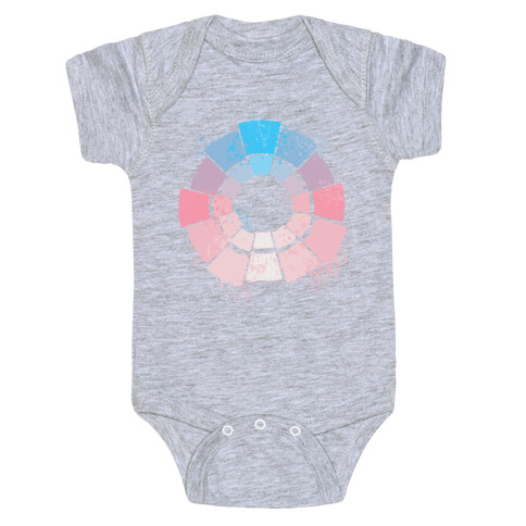 Trans Pride Color Wheel Baby One-Piece