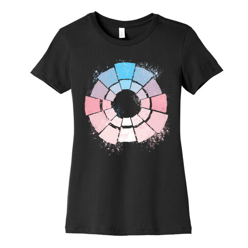 Trans Pride Color Wheel Womens T-Shirt