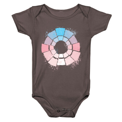 Trans Pride Color Wheel Baby One-Piece