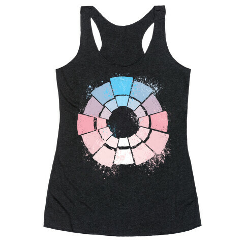 Trans Pride Color Wheel Racerback Tank Top