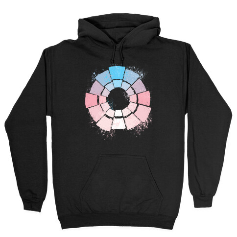 Trans Pride Color Wheel Hooded Sweatshirt
