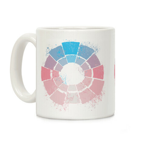 Trans Pride Color Wheel Coffee Mug