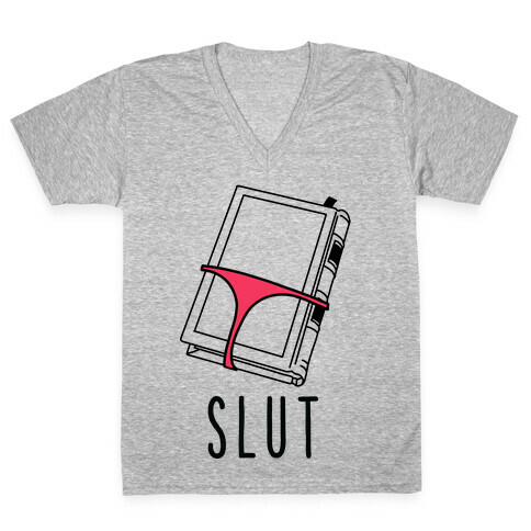 Book Slut V-Neck Tee Shirt