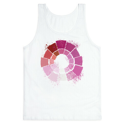 Lesbian Pride Color Wheel Tank Top