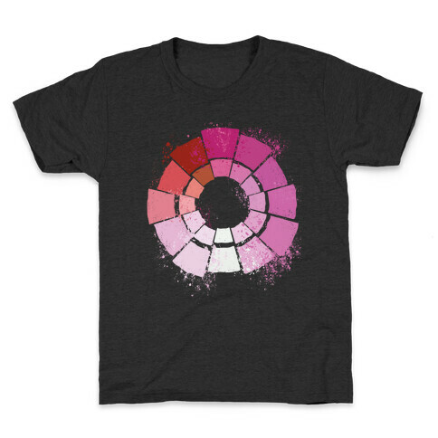 Lesbian Pride Color Wheel Kids T-Shirt