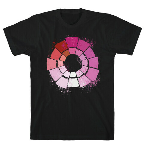 Lesbian Pride Color Wheel T-Shirt
