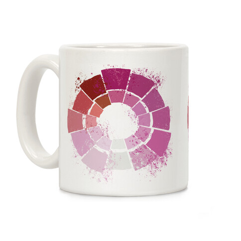 Lesbian Pride Color Wheel Coffee Mug