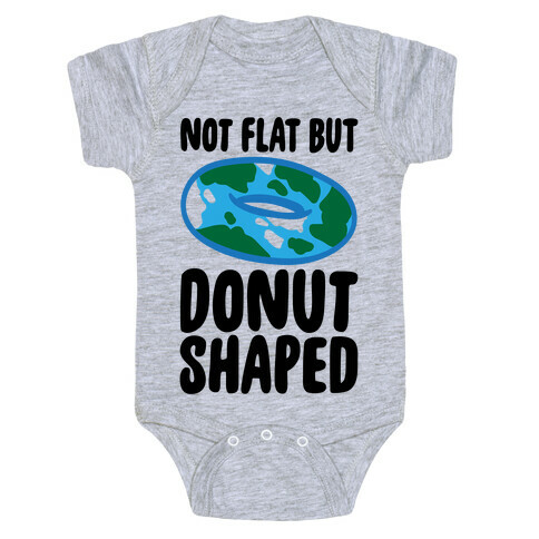 Donut Shaped Earth Parody Baby One-Piece