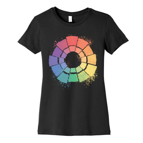 Gay Pride Color Wheel Womens T-Shirt