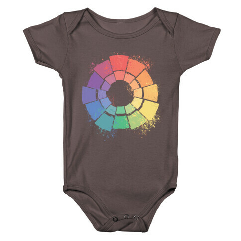 Gay Pride Color Wheel Baby One-Piece