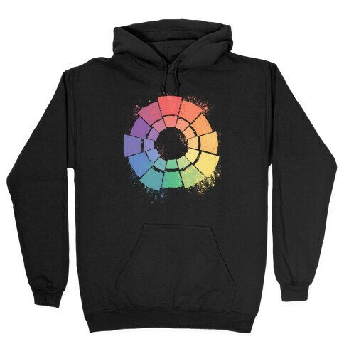 Gay Pride Color Wheel Hooded Sweatshirt