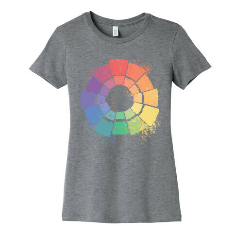 Gay Pride Color Wheel Womens T-Shirt