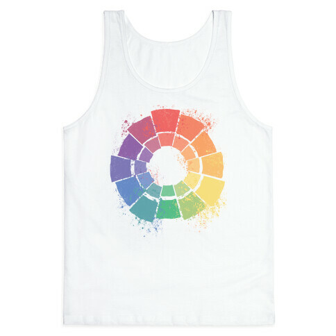 Gay Pride Color Wheel Tank Top