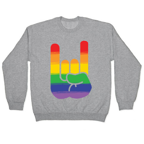 Rock On Gay Pride Pullover