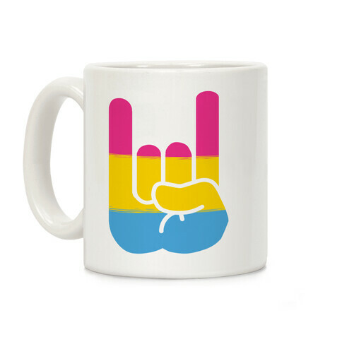 Rock On Pan Pride Coffee Mug