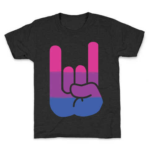 Rock On Bi Pride Kids T-Shirt