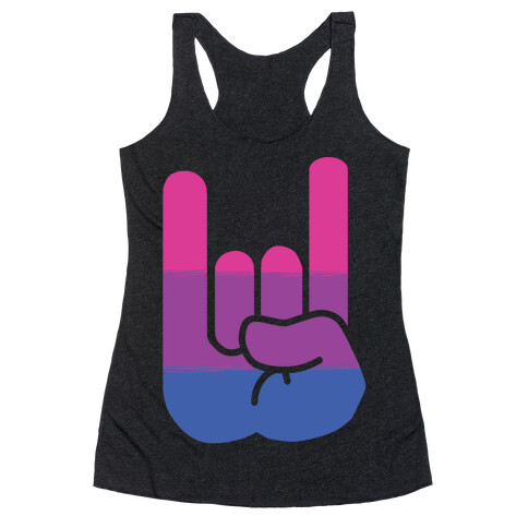 Rock On Bi Pride Racerback Tank Top