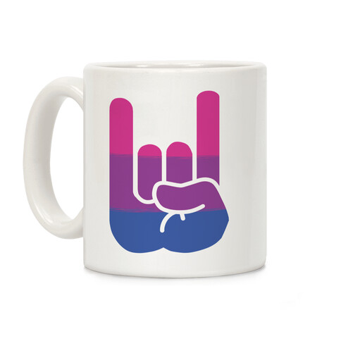 Rock On Bi Pride Coffee Mug