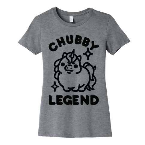 Chubby Legend Unicorn Womens T-Shirt