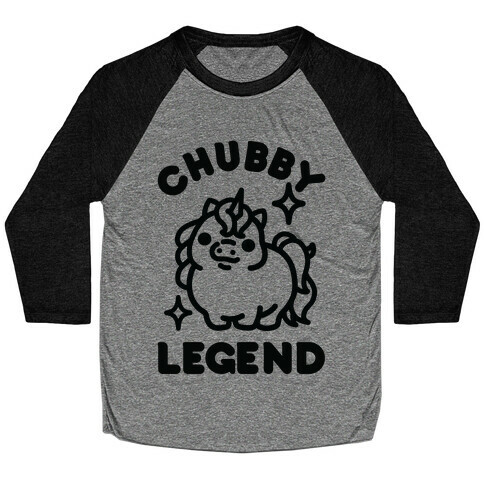 Chubby Legend Unicorn Baseball Tee