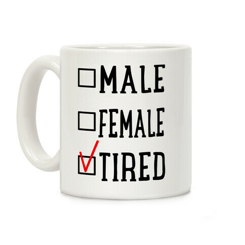 My Identity Is Tired Coffee Mug