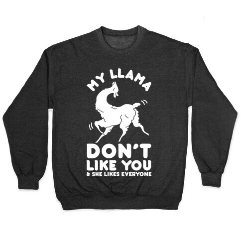 My Llama Don't Like You and She Likes Everyone Pullover