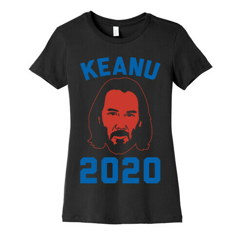 Keanu 2020 White Print Womens T-Shirt