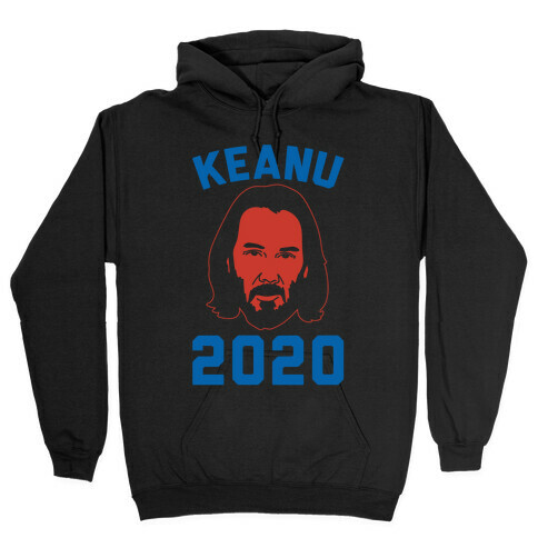 Keanu 2020 White Print Hooded Sweatshirt
